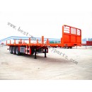 FLAT BED SEMI TRAILER, Container transport semi-trailer from China